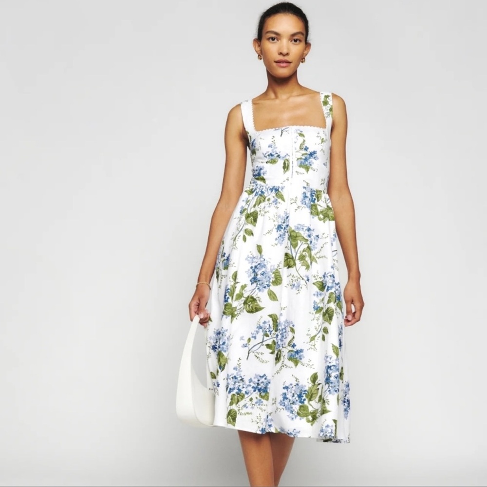 Reformation Tagliatelle Dress - Hydrangea